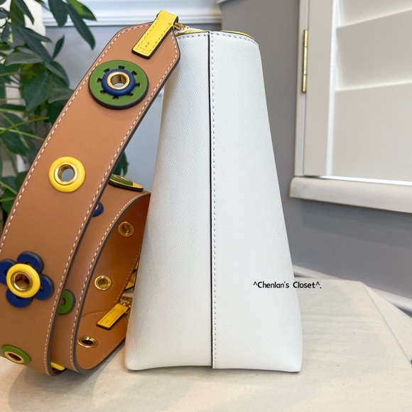 🔥NeW! $528 Tory Burch Novelty Bucket Bag - Picture 8 of 16